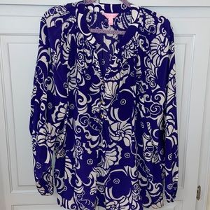 XL Lilly Pulitzer Elsa silk top